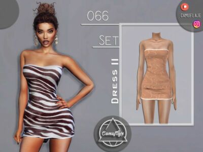 SET 066 – Dress II By Camuflaje Sims 4 CC