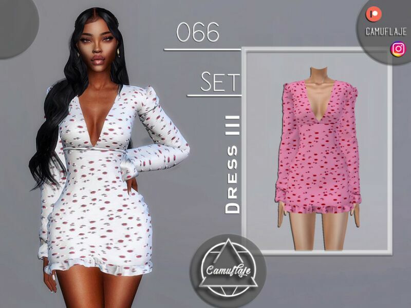 SET 066 – Dress III By Camuflaje Sims 4 CC