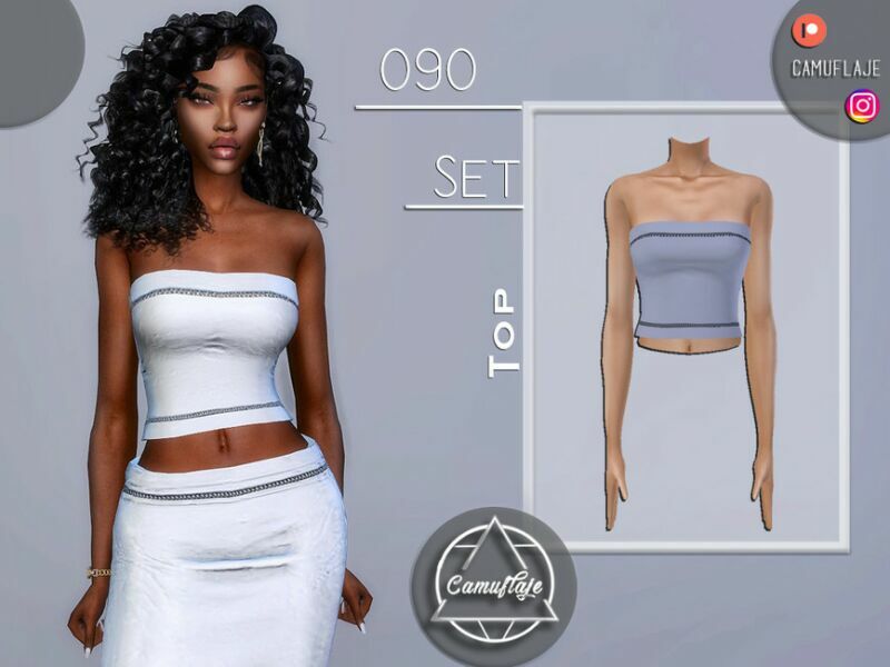 SET 090 – TOP By Camuflaje Sims 4 CC