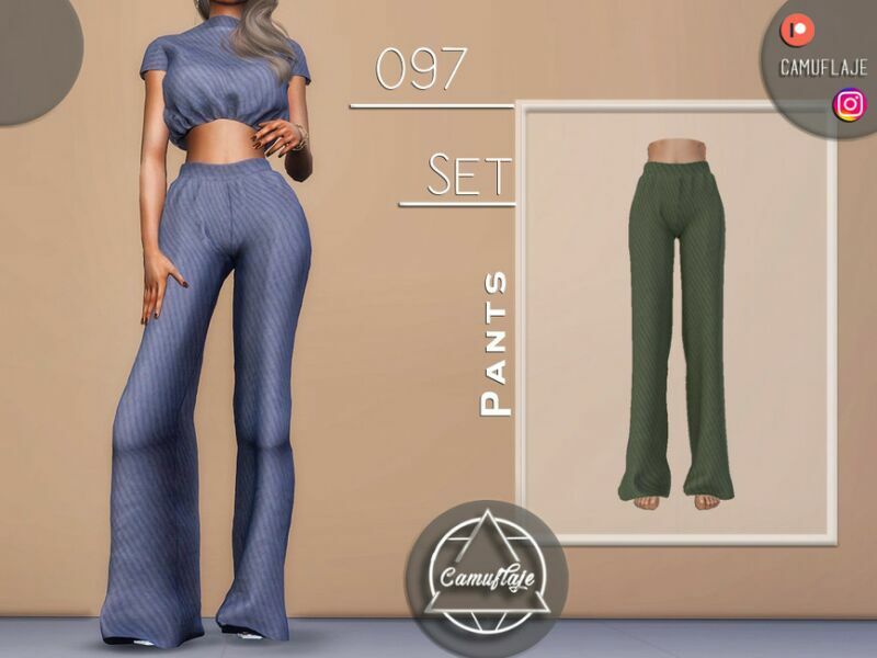 SET 097 – Pants By Camuflaje Sims 4 CC Download