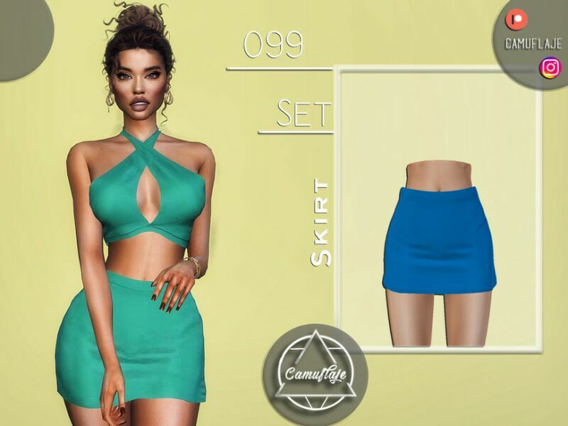 SET 099 – Skirt By Camuflaje Sims 4 CC