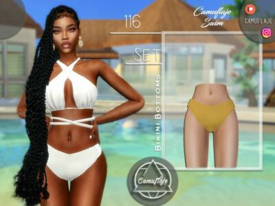 SET 116 – Bikini Bottoms By Camuflaje Sims 4 CC