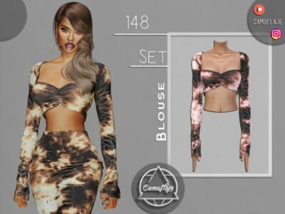 SET 148 – Blouse By Camuflaje Sims 4 CC