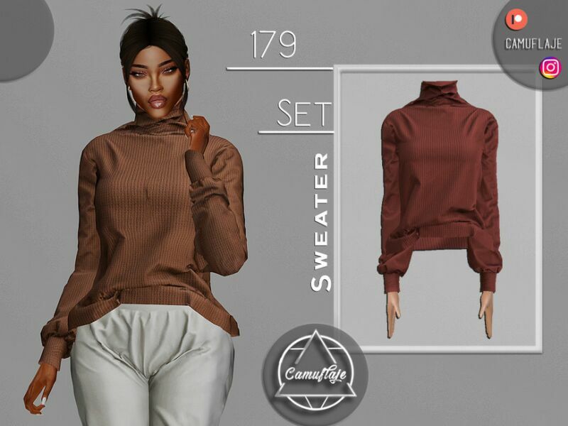 SET 179 – Sweater By Camuflaje Sims 4 CC