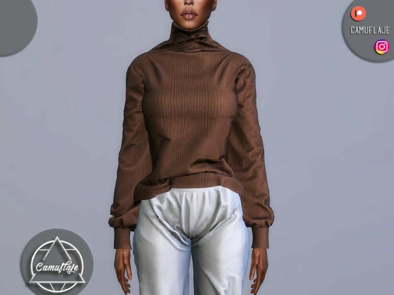 sims 4 cc set 179 sweater by camuflaje 2