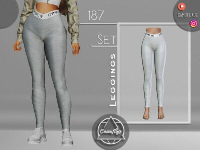 SET 187 – Leggings By Camuflaje Sims 4 CC