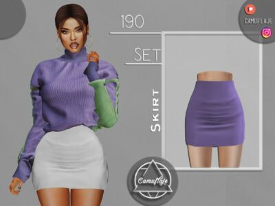 SET 190 – Skirt By Camuflaje Sims 4 CC