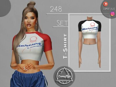 SET 248 – T-Shirt By Camuflaje Sims 4 CC