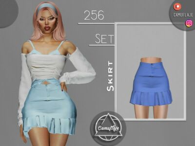 SET 256 – Skirt By Camuflaje Sims 4 CC