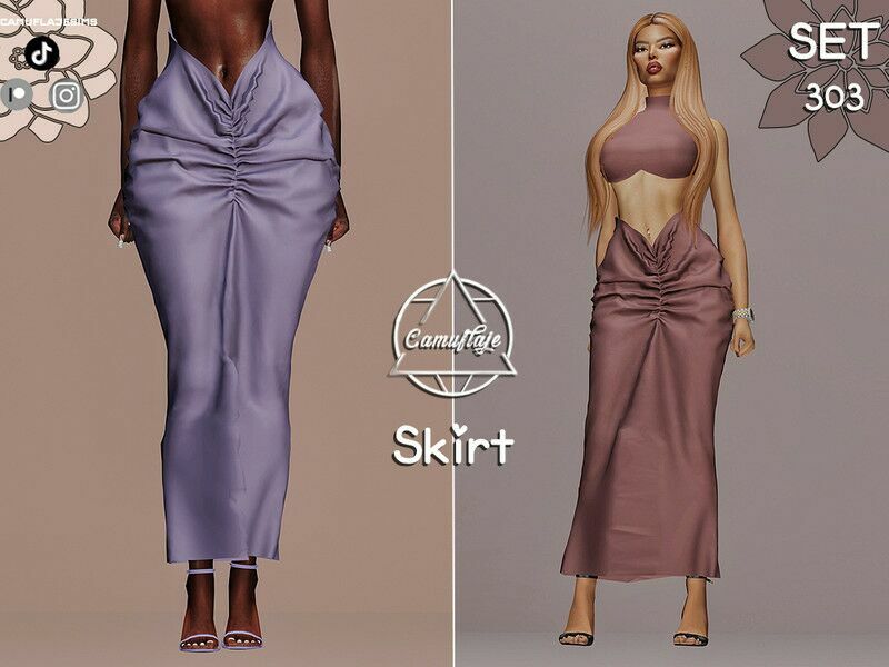 “ / SET 304 Skirt” Sims 4 CC