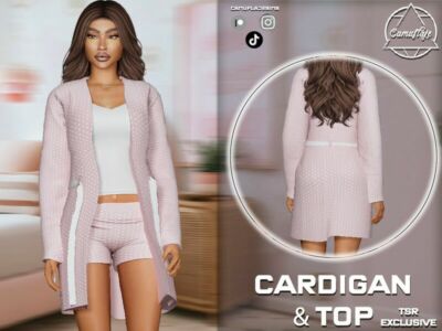 SET 403 – Cardigan And TOP Sims 4 CC