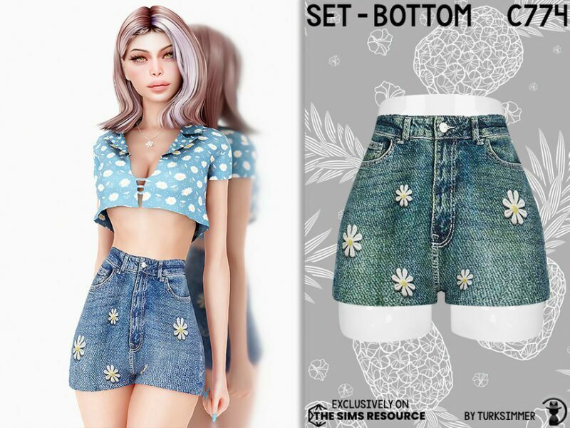 Set-Bottom C774 By Turksimmer Sims 4 CC