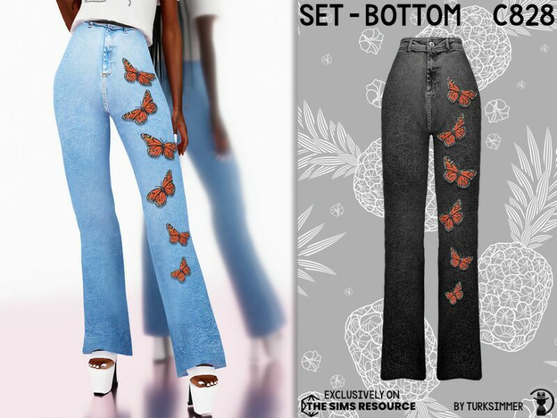 Set-Bottom C828 By Turksimmer Sims 4 CC