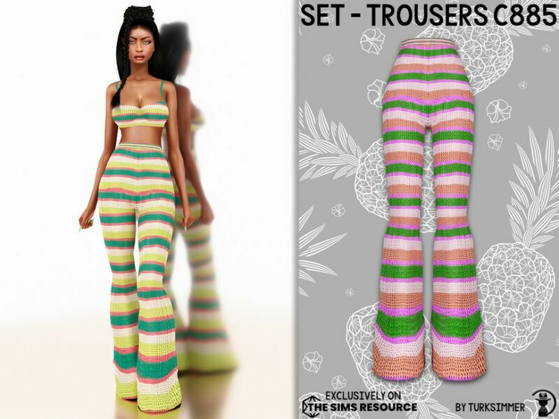 Set-Trousers C885 By Turksimmer Sims 4 CC