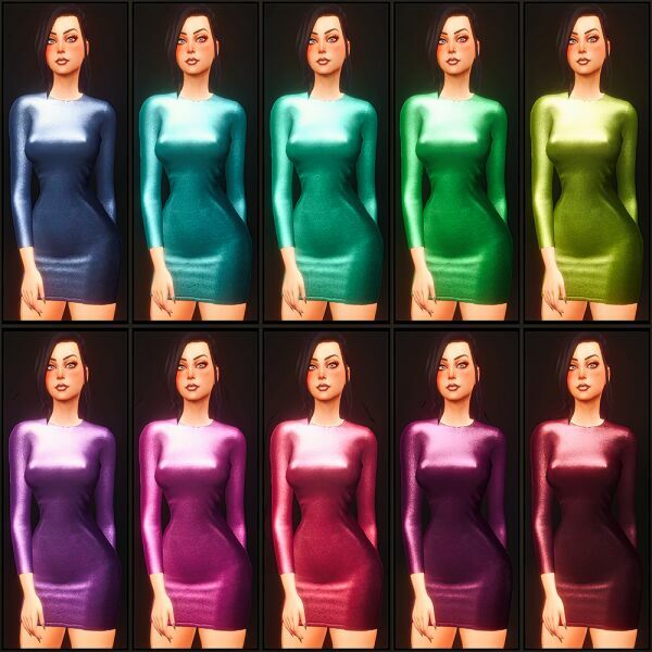 sims 4 cc sexy tight dress 2