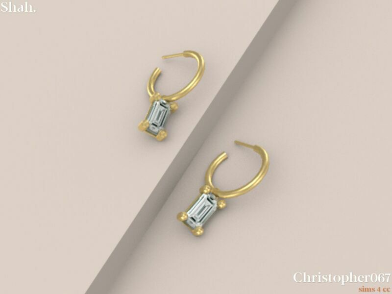 sims 4 cc shah earrings by christopher067 3