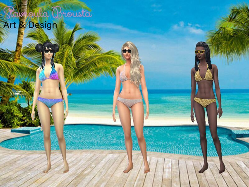 Shimmer Bikini Bottom By Broustitsa2 Sims 4 CC