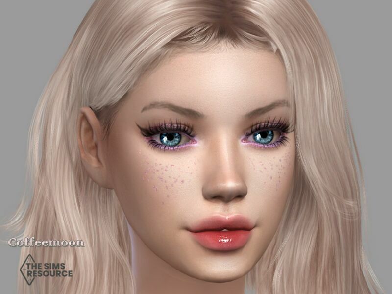 sims 4 cc shiny freckles tattoo by coffeemoon 2