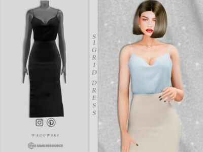 Sigrid Dress Sims 4 CC