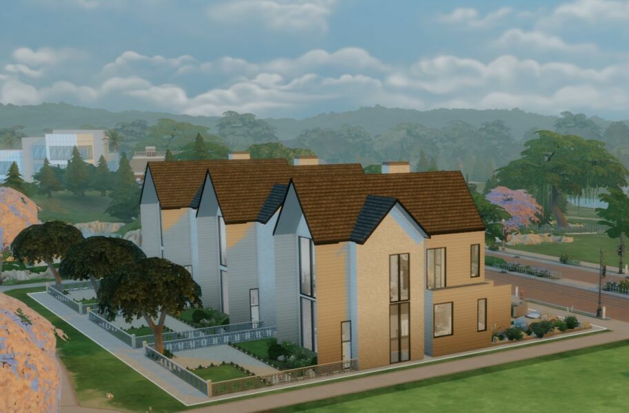 sims 4 cc silverdale townhouses 11