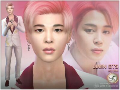 SIM Jimin BTS By Bakalia Sims 4 CC