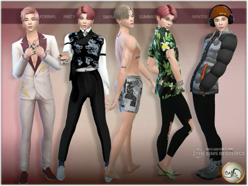 sims 4 cc sim jimin bts by bakalia 2