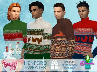 Simmiev Holiday21 Henford Sweater By Simmiev Sims 4 CC