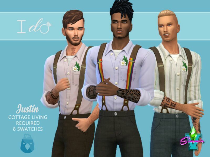 Simmiev I DO Justin Outfit By Simmiev Sims 4 CC