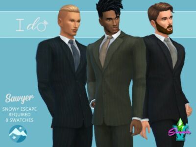 Simmiev I DO Sawyer Suit By Simmiev Sims 4 CC