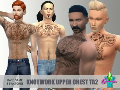 Simmiev Knotwork Upper Chest TA2 By Simmiev Sims 4 CC