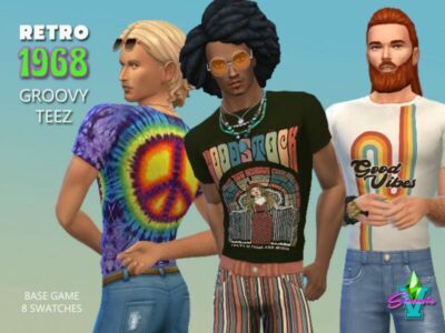 Simmiev Retro68 Groovy Teez By Simmiev Sims 4 CC