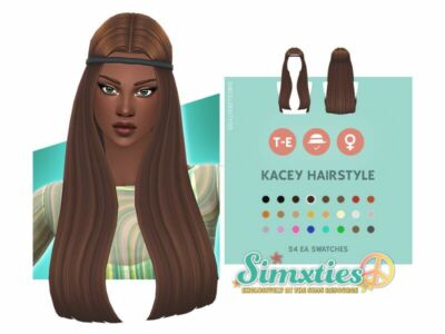 “ / Simxties Kacey Hairstyle” Sims 4 CC