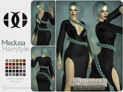 Simythology Medusa Hairstyle By Darknightt Sims 4 CC