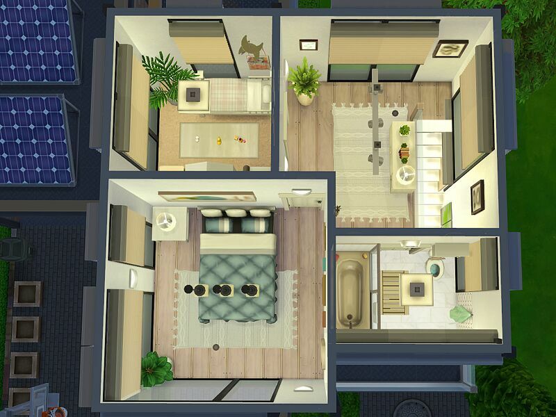 sims 4 cc single mom house no cc by flubs79 7