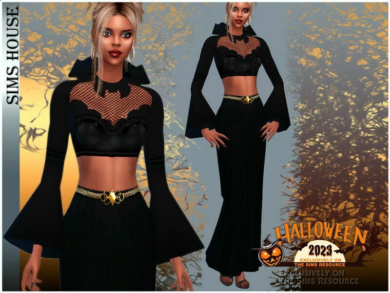 Skirt To TOP BAT Sims 4 CC