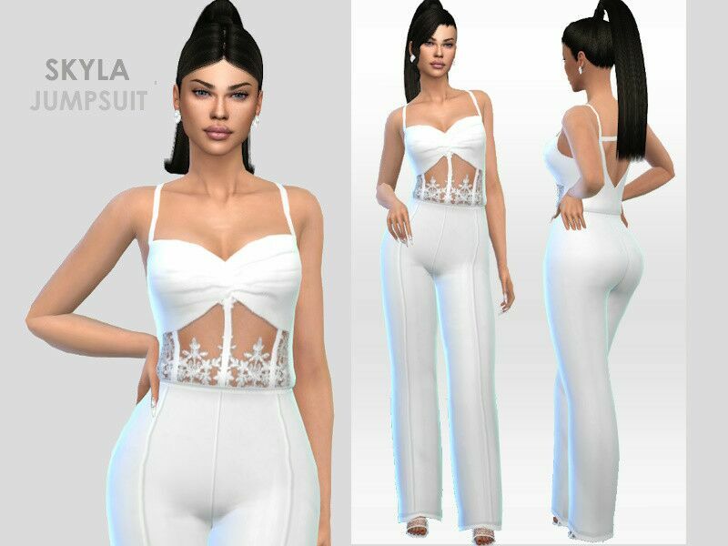 Skyla Jumpsuit By Puresim Sims 4 CC