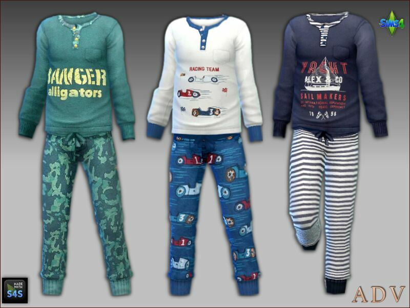 sims 4 cc sleepwear and shoes for boys 2