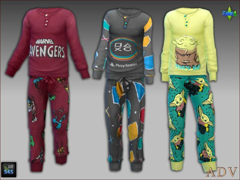 sims 4 cc sleepwear and shoes for boys 3