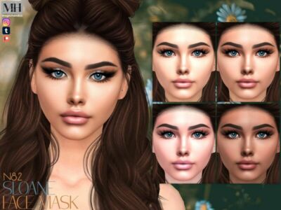 Sloane Face Mask N82 Sims 4 CC