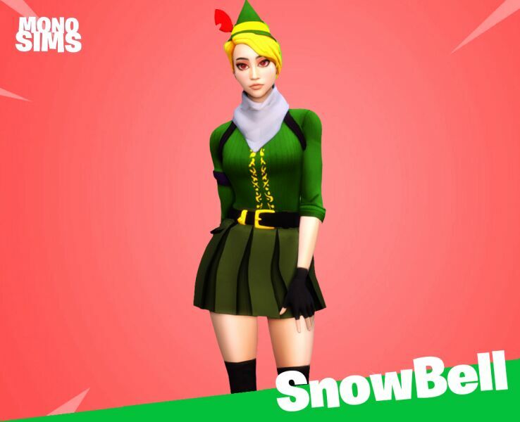 Snowbell Fortnite Sims By Monosims Sims 4 CC