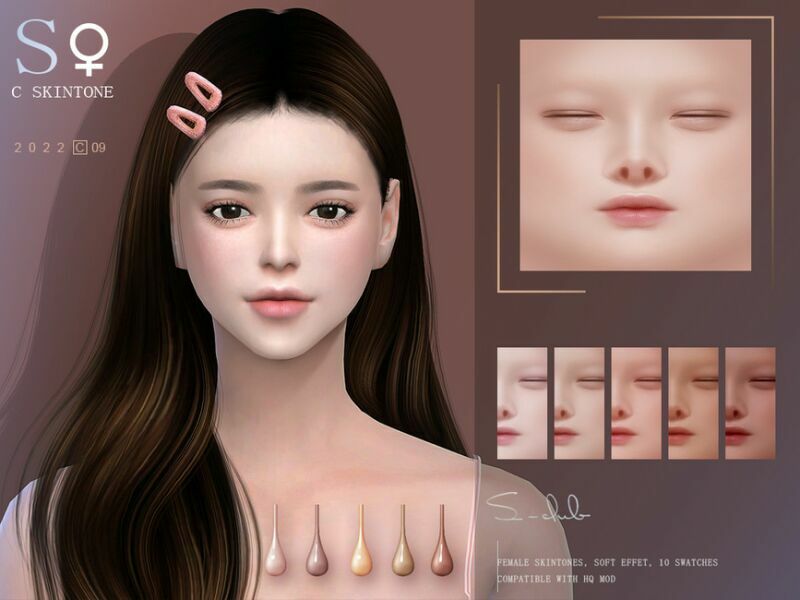 sims 4 cc soft jade asian female skintone c0922 by s club 2