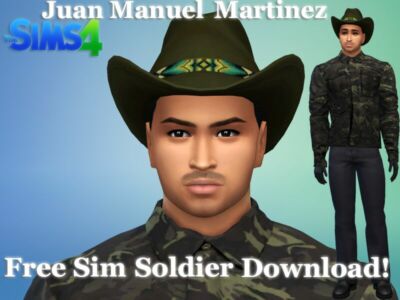 Soldier Juan Manuel Martinez Free SIM Download By VTK Sims 4 CC