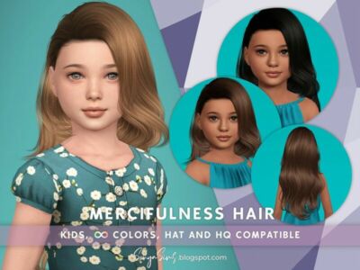 Sonyasims Mercifulness Hair Kids By Sonyasimscc Sims 4 CC