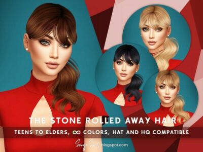 Sonyasims The Stone Rolled Away By Sonyasimscc Sims 4 CC