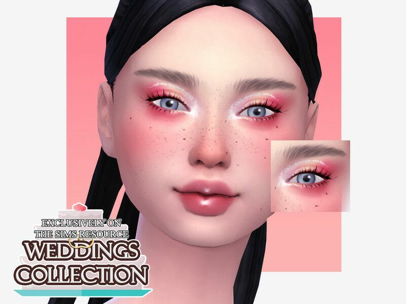 Spring Wedding Eyeshadow Sims 4 CC