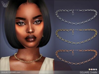 Square Chain By Giulietta Sims 4 CC