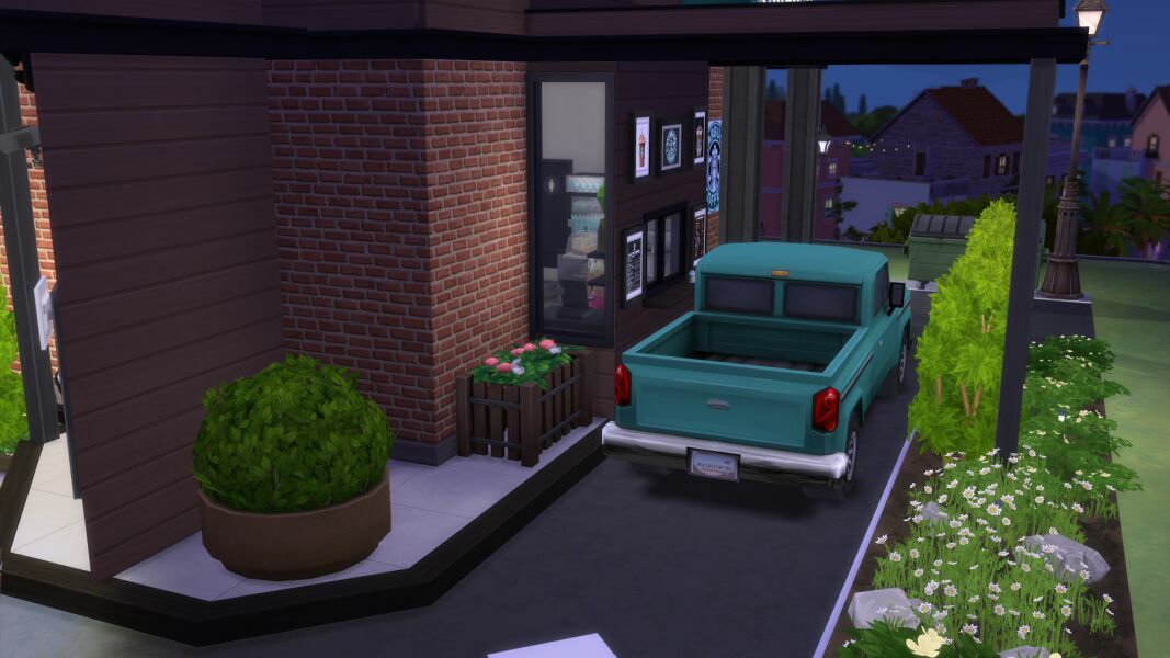 sims 4 cc starbucks drive thru 5