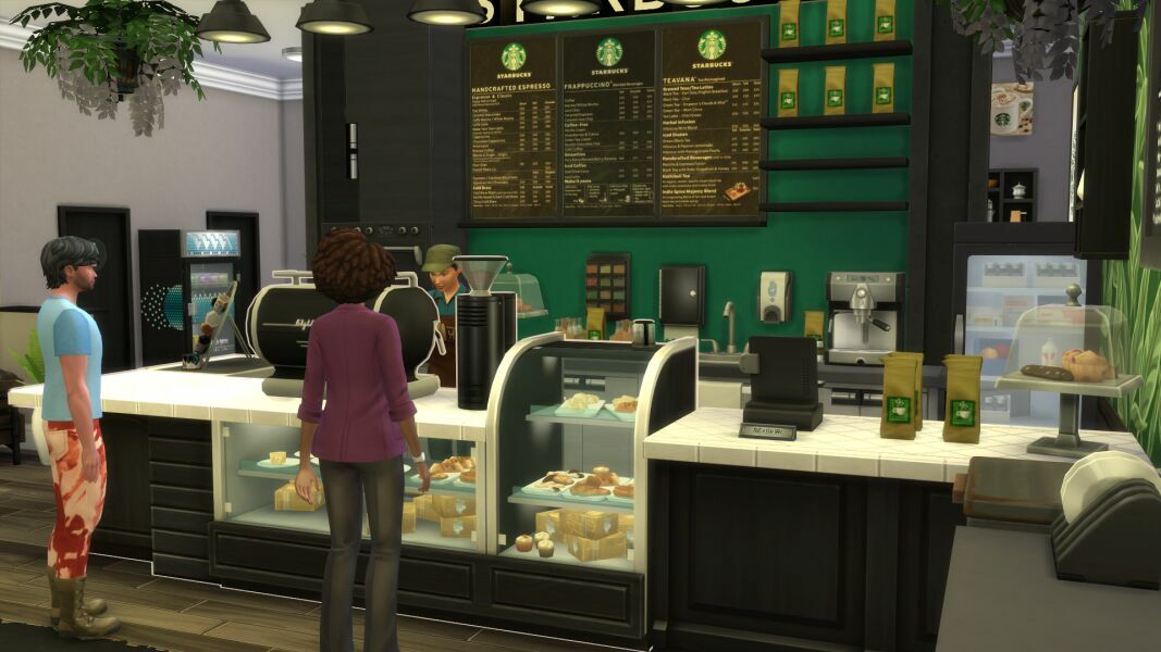 sims 4 cc starbucks drive thru 6