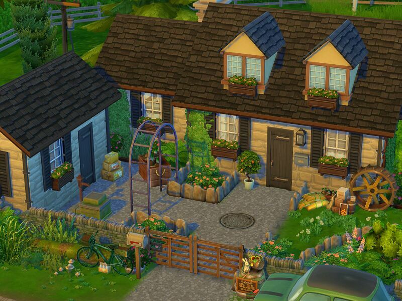 sims 4 cc starter cottage no cc by flubs79 2