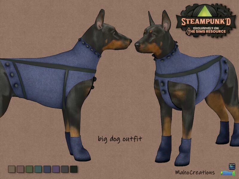 Steampunked – BIG DOG Outfit By Mahocreations Sims 4 CC